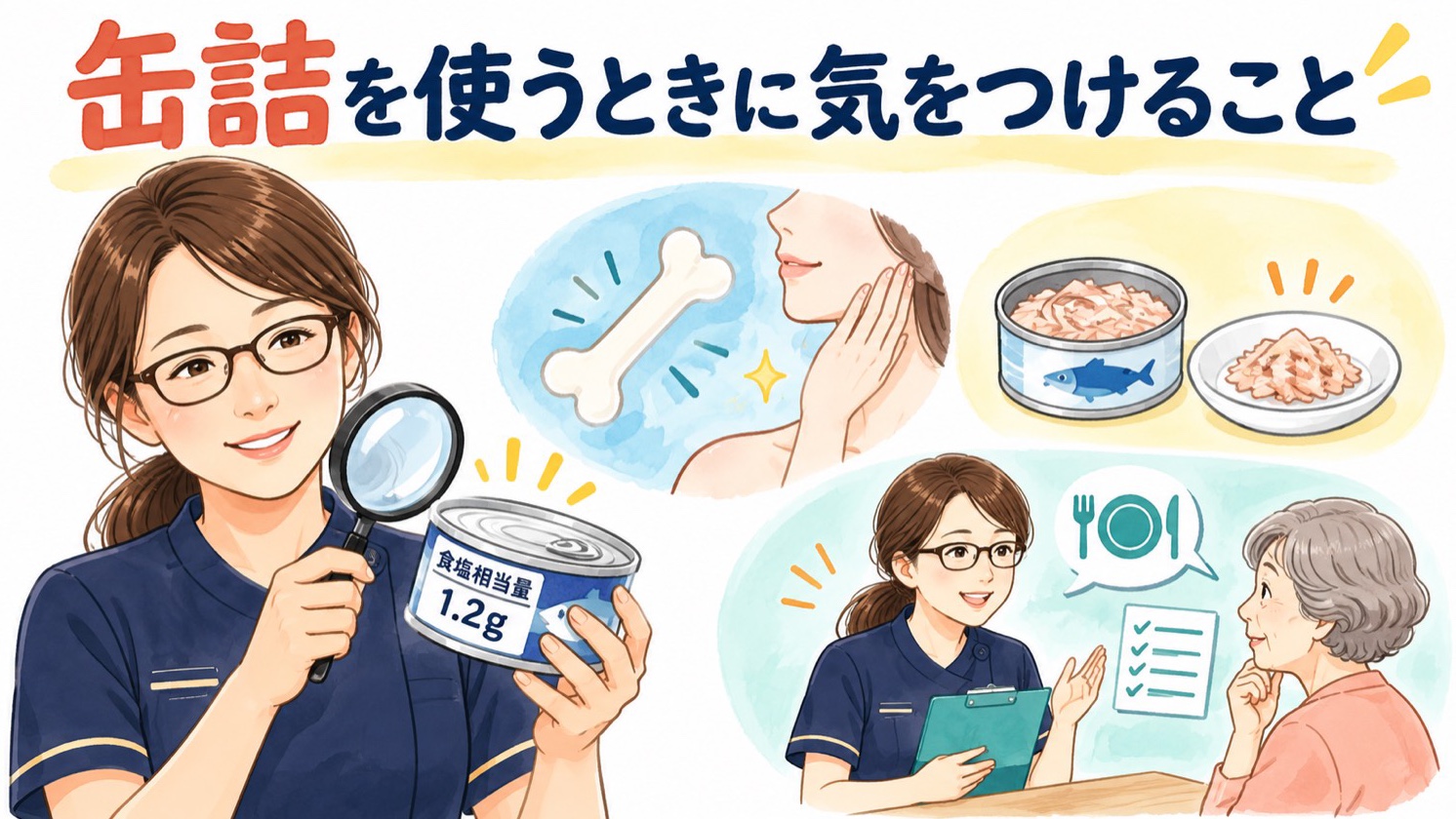 缶詰を使うときに気をつけること。開けたら早めに使い切る、果物の缶詰は制限がなければ汁ごとで大丈夫